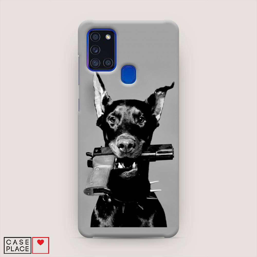 

Пластиковый чехол "Доберман" на Samsung Galaxy A21s, Доберман