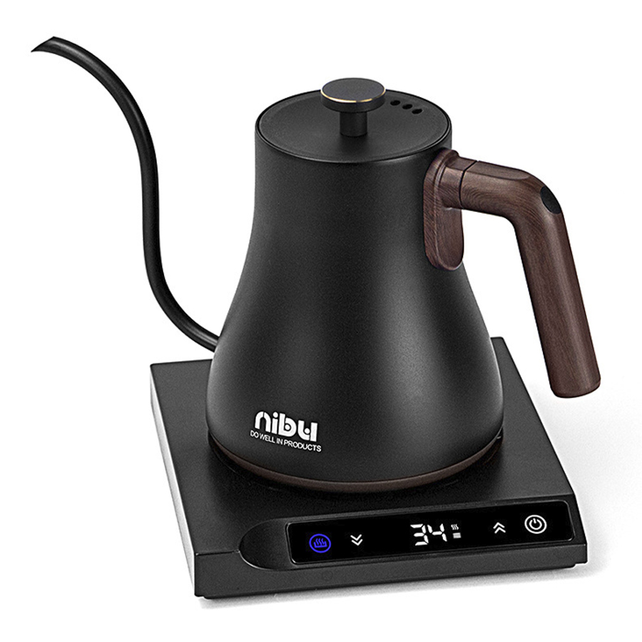 Чайник электрический NiBu 11175 0.6 л черный электрический массажер для ног с автоматическим роликом 3 режима автоматического массажа нажатие на шиацу замешивание быстрое нагревание
