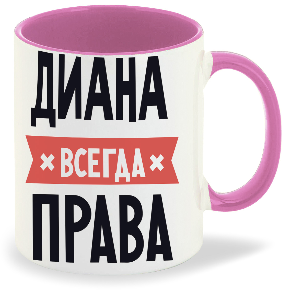 

Кружка CoolPodarok ДИАНА всегда права, ДИАНА всегда права
