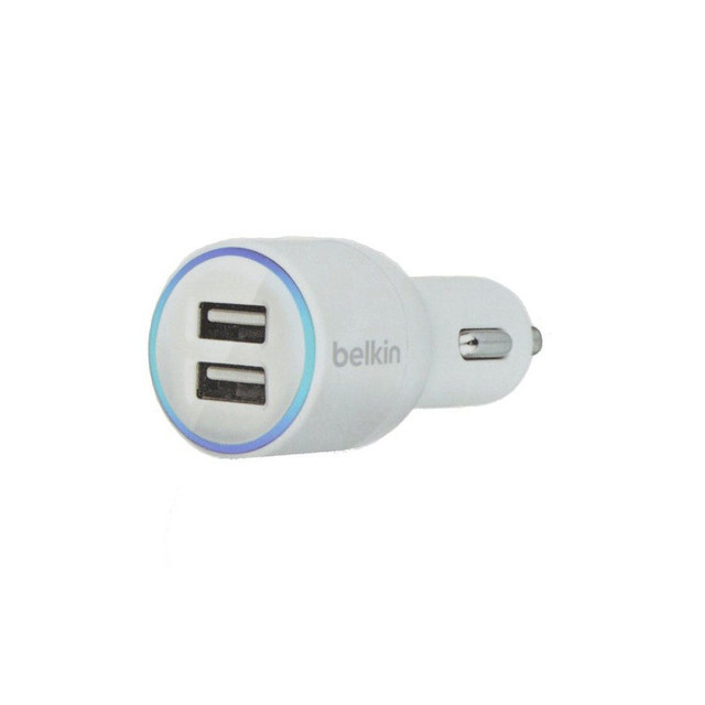 фото Автомобильный адаптер зарядка usb belkin 4.2a белый 8830bt14742