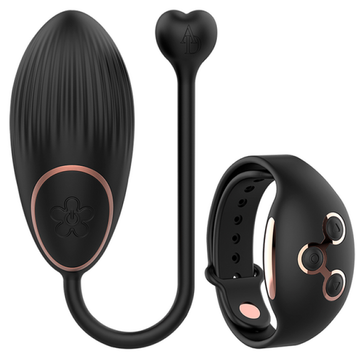 фото Виброяйцо с пультом-часами dreamlove anne s desire vibro egg wireless watchme черное