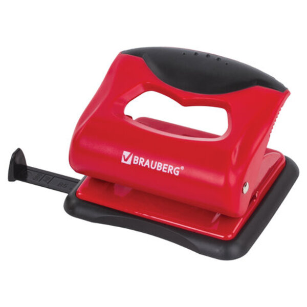 

Дырокол BRAUBERG JET PRO, до 20 листов, красно-черный 3 шт, Красный