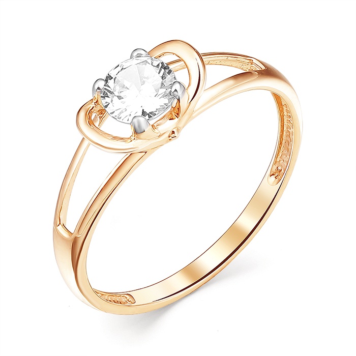 

Кольцо из золота р.  585Gold 301011545, фианит, 301011545