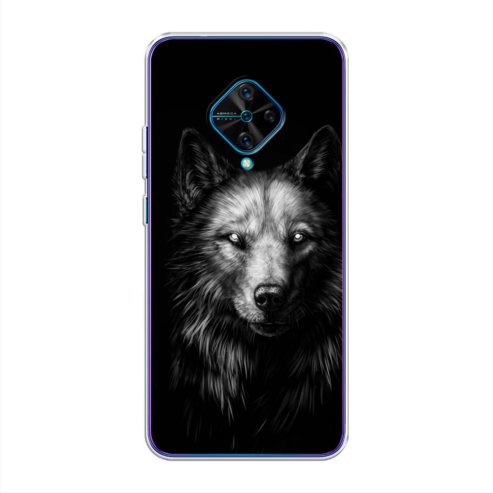 

Чехол Awog на Vivo V17/Y9s "Волк черно белый", Разноцветный, 261550-1