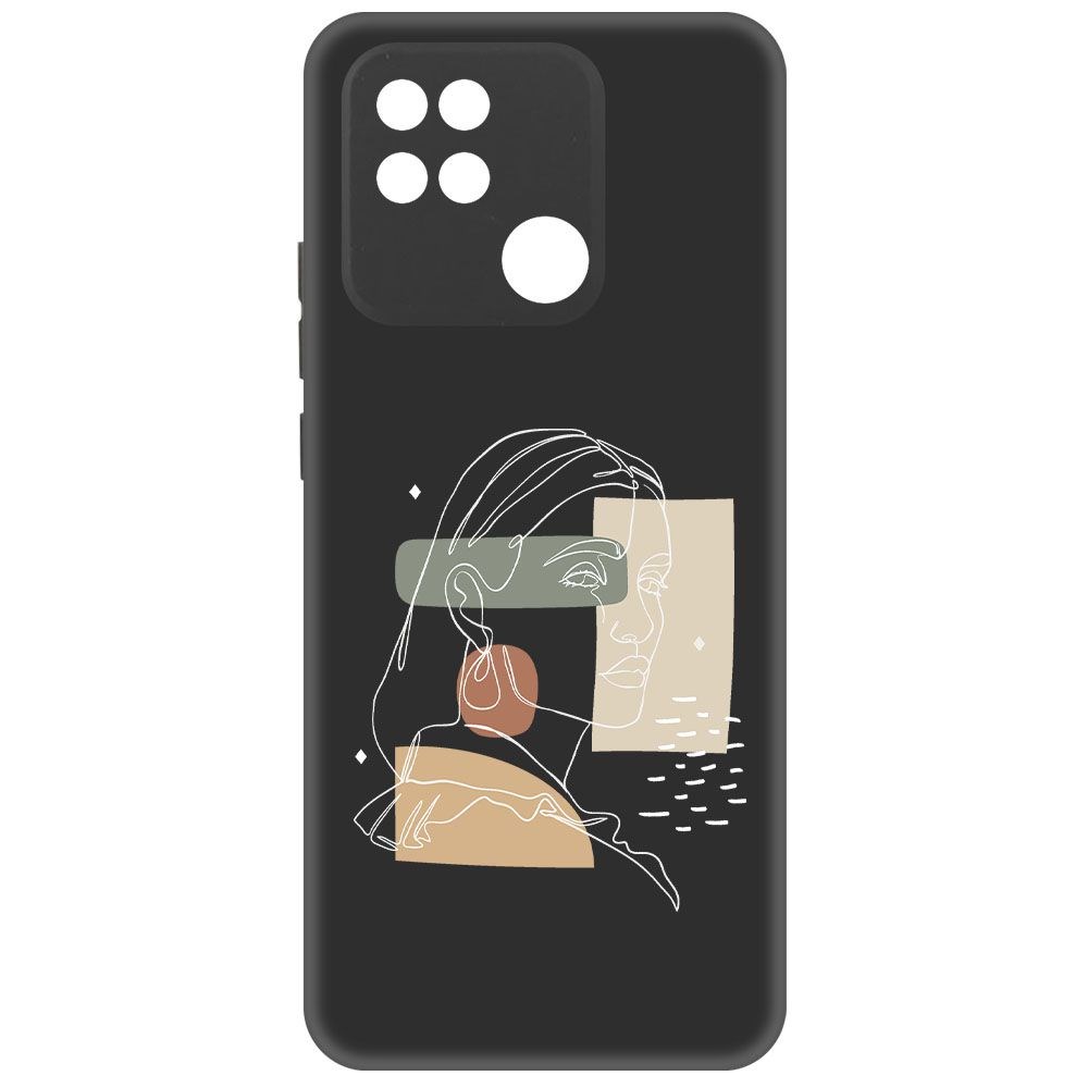 фото Чехол-накладка krutoff soft case уверенность для xiaomi redmi 10a черный