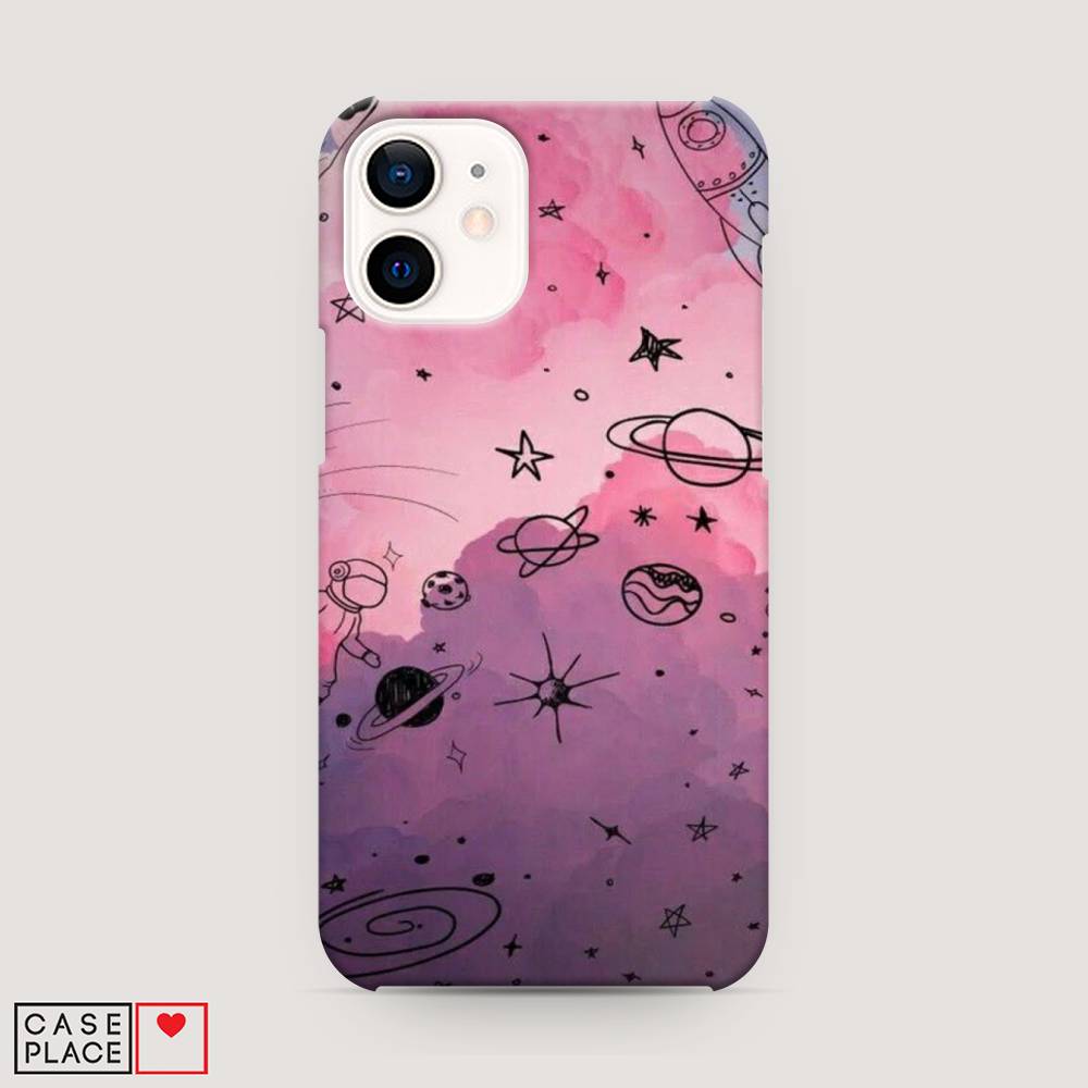 

Пластиковый чехол "Радуга планет 3" на Apple iPhone 12 mini, 12620-3