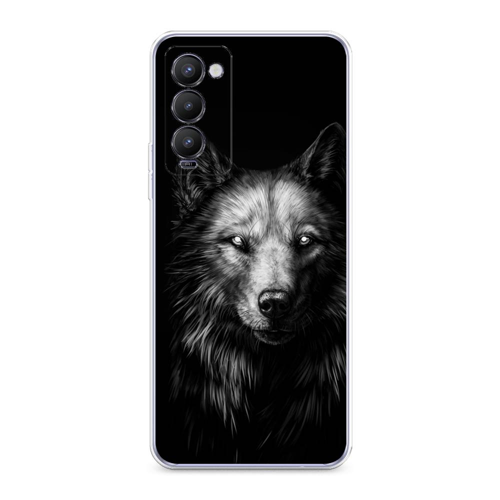 

Чехол Awog на Tecno Camon 18/18T "Волк черно белый", Разноцветный, 300950-1