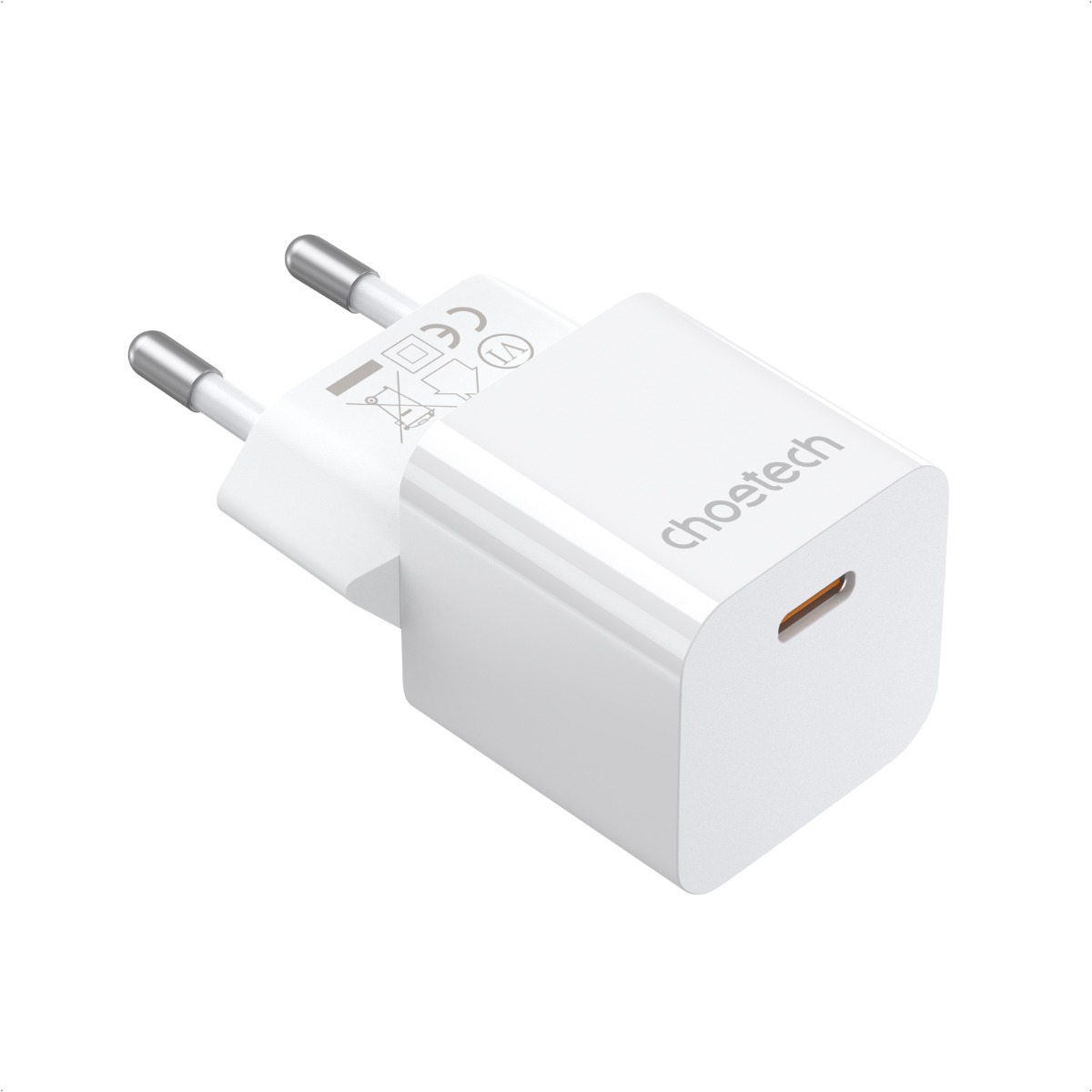 фото Сетевое зарядное устройство choetech pd/qc mini - 20 вт 1xusb c (pd5010)