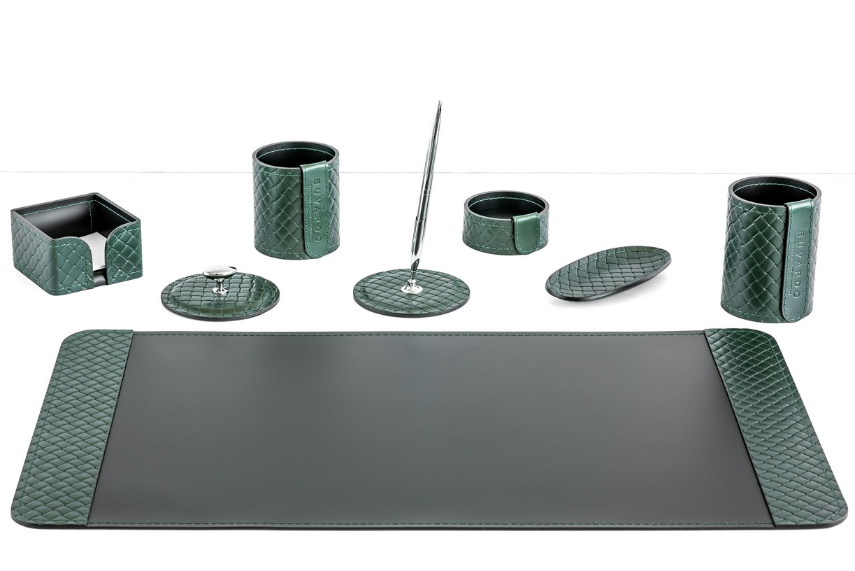 

Настольный набор для руководителя BUVARDO Green из 8 предметов, Зеленый