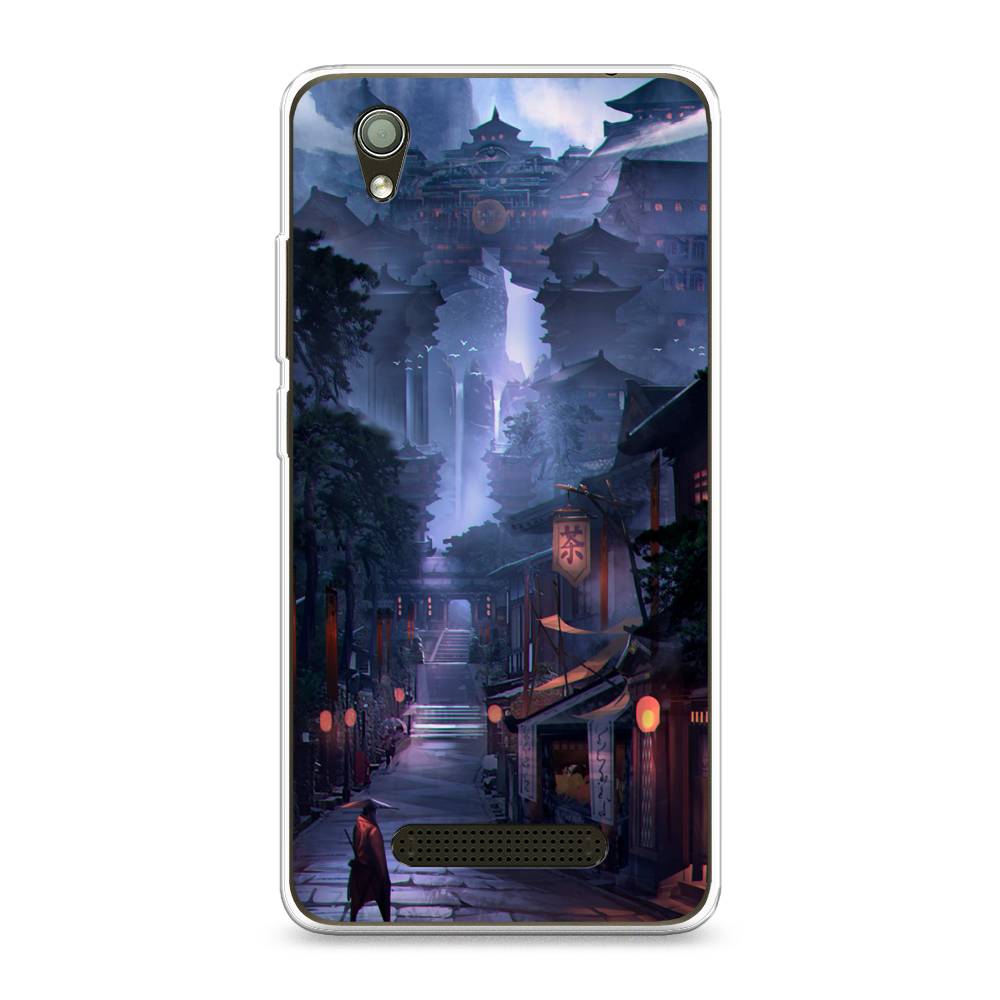 

Чехол Awog на ZTE Blade X3 / ЗТЕ Блэйд X3 "Одинокий самурай", Разноцветный, 130650-10