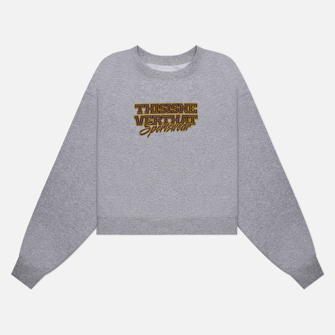 Женская толстовка thisisneverthat TNT Sportswear Crew Neck серый, Размер M