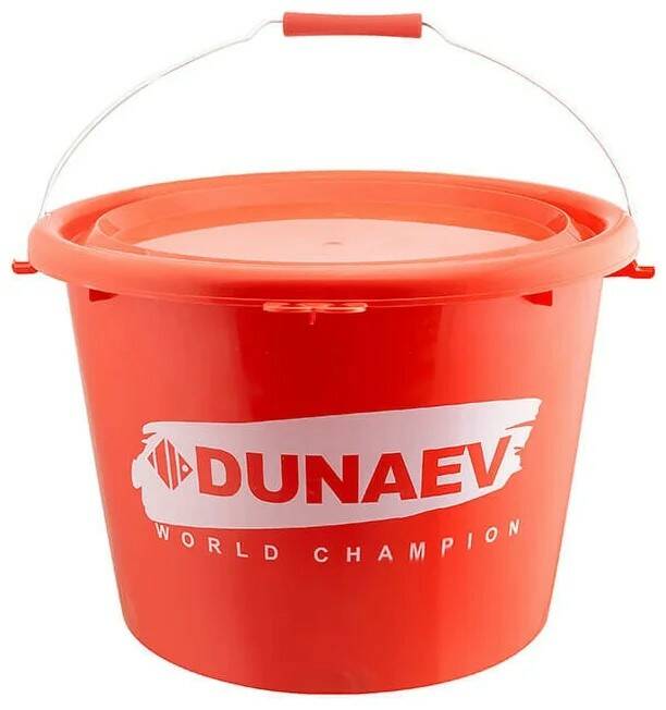 

Ведро Dunaev красное 18 л. с крышкой, Красный, 18л