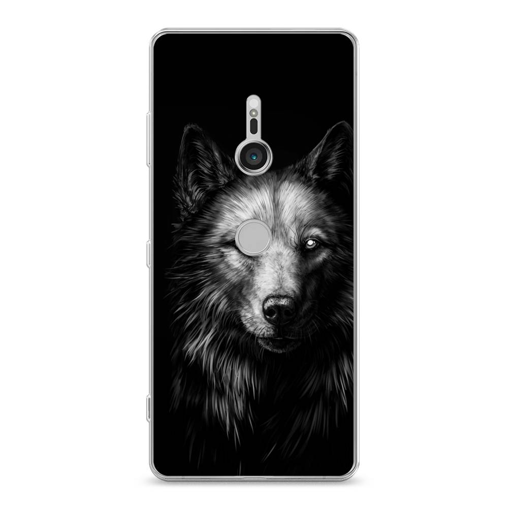 

Чехол Awog на Sony Xperia XZ3 "Волк черно белый", Разноцветный, 53650-1