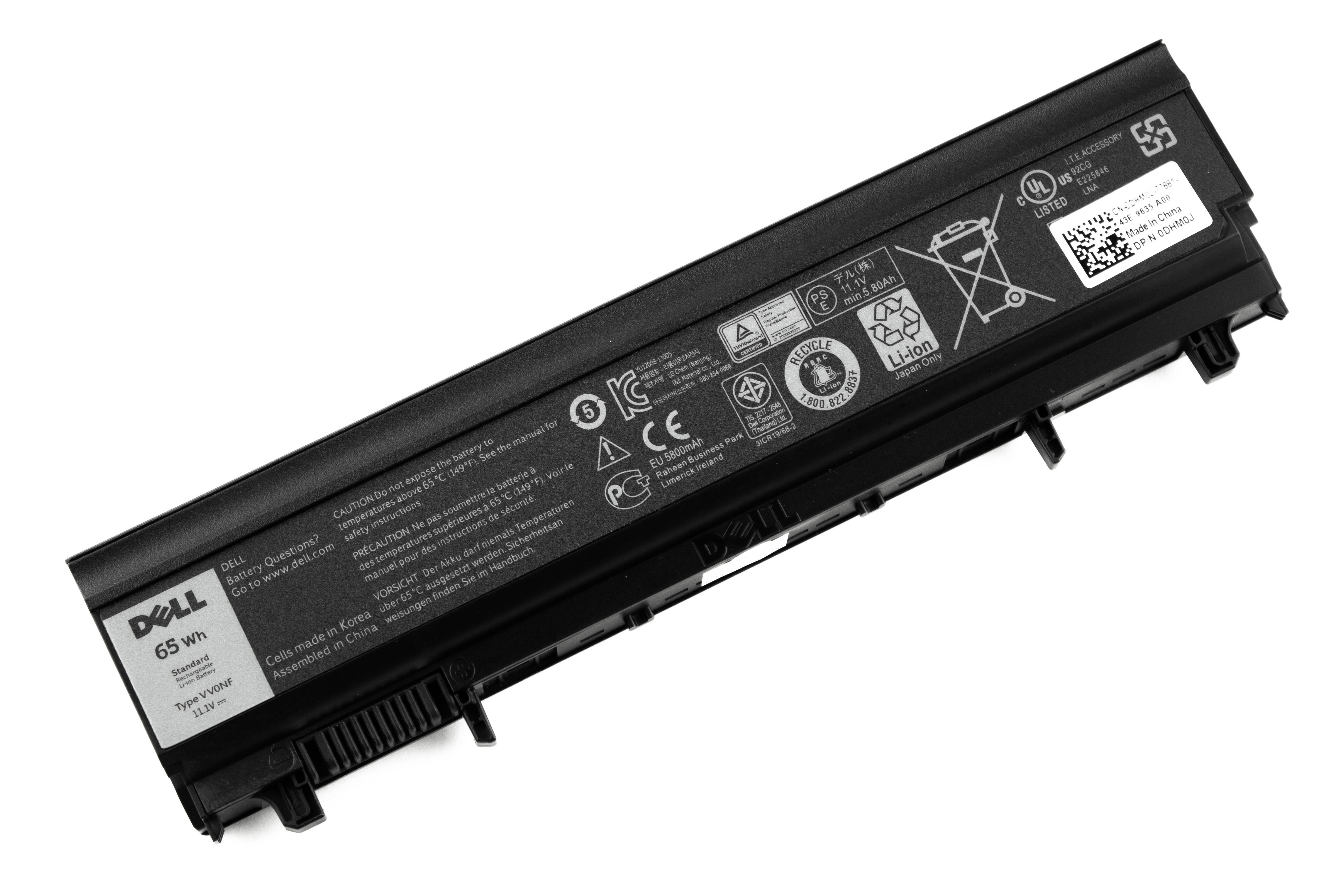 

Аккумулятор для ноутбука Dell E5440 E5540 ORG (11.1V 5800mAh) VV0NF 1N9C0 3K7J7