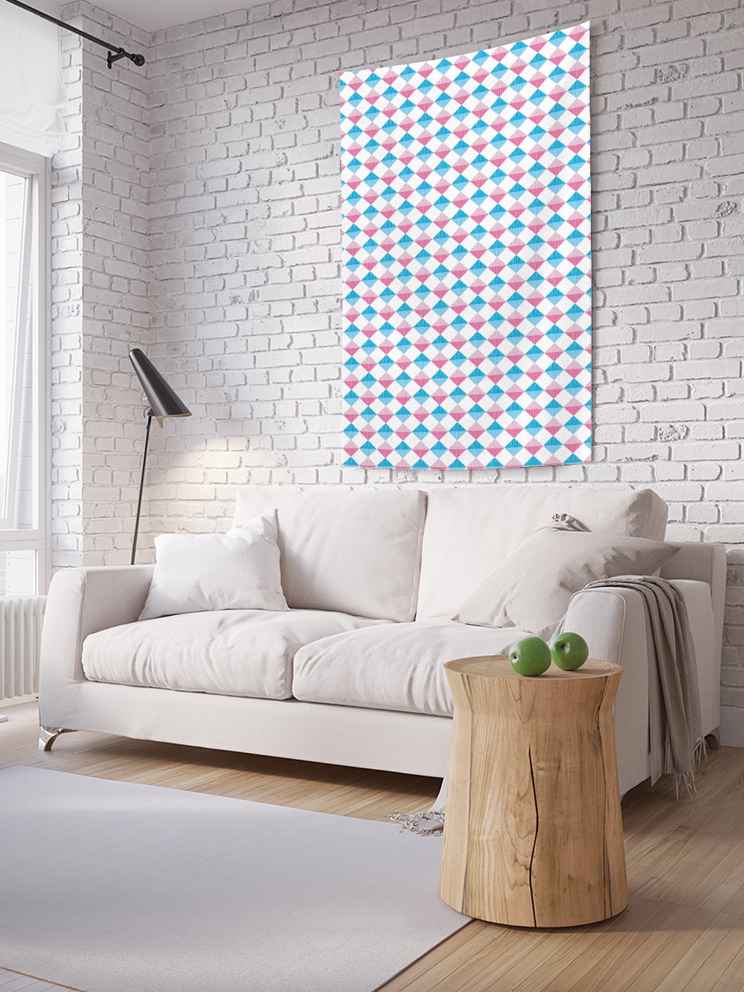

Вертикальное фотопанно на стену JoyArty Двухцветные ромбы гранж 150x200 см, Двухцветные ромбы гранж