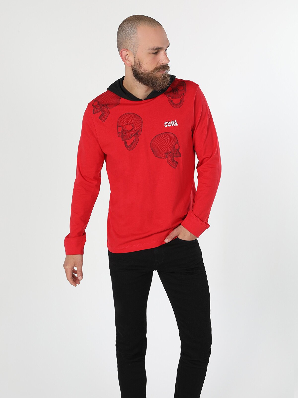 

Толстовка мужская Colin's CL1060476_Q1.V1_RED красная 2XL, CL1060476_Q1.V1_RED