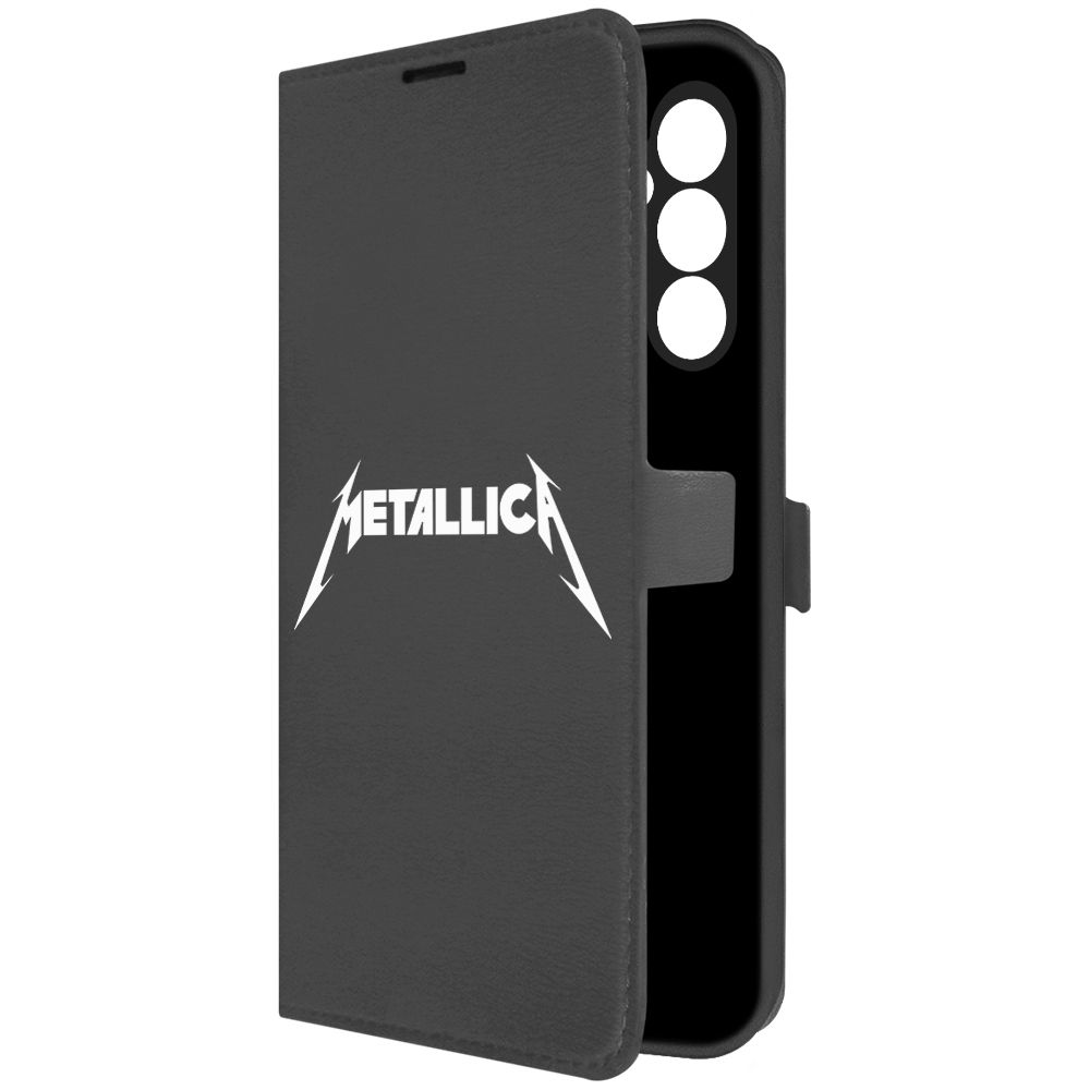 

Чехол-книжка Krutoff Eco Book для Samsung Galaxy A14 4G (A145) Metallica (Металлика), Черный