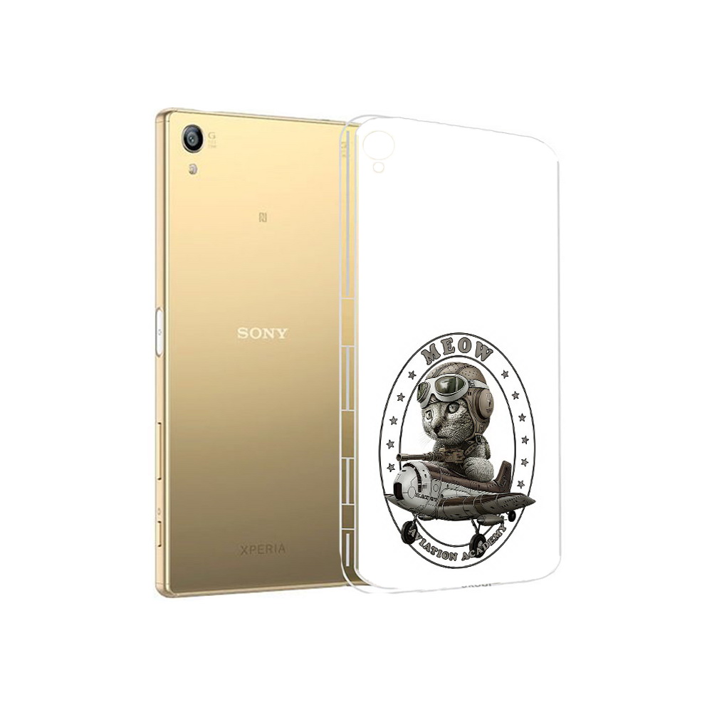 

Чехол MyPads Tocco для Sony Xperia Z5 Premium кот в самолете (PT23243.222.395), Прозрачный, Tocco