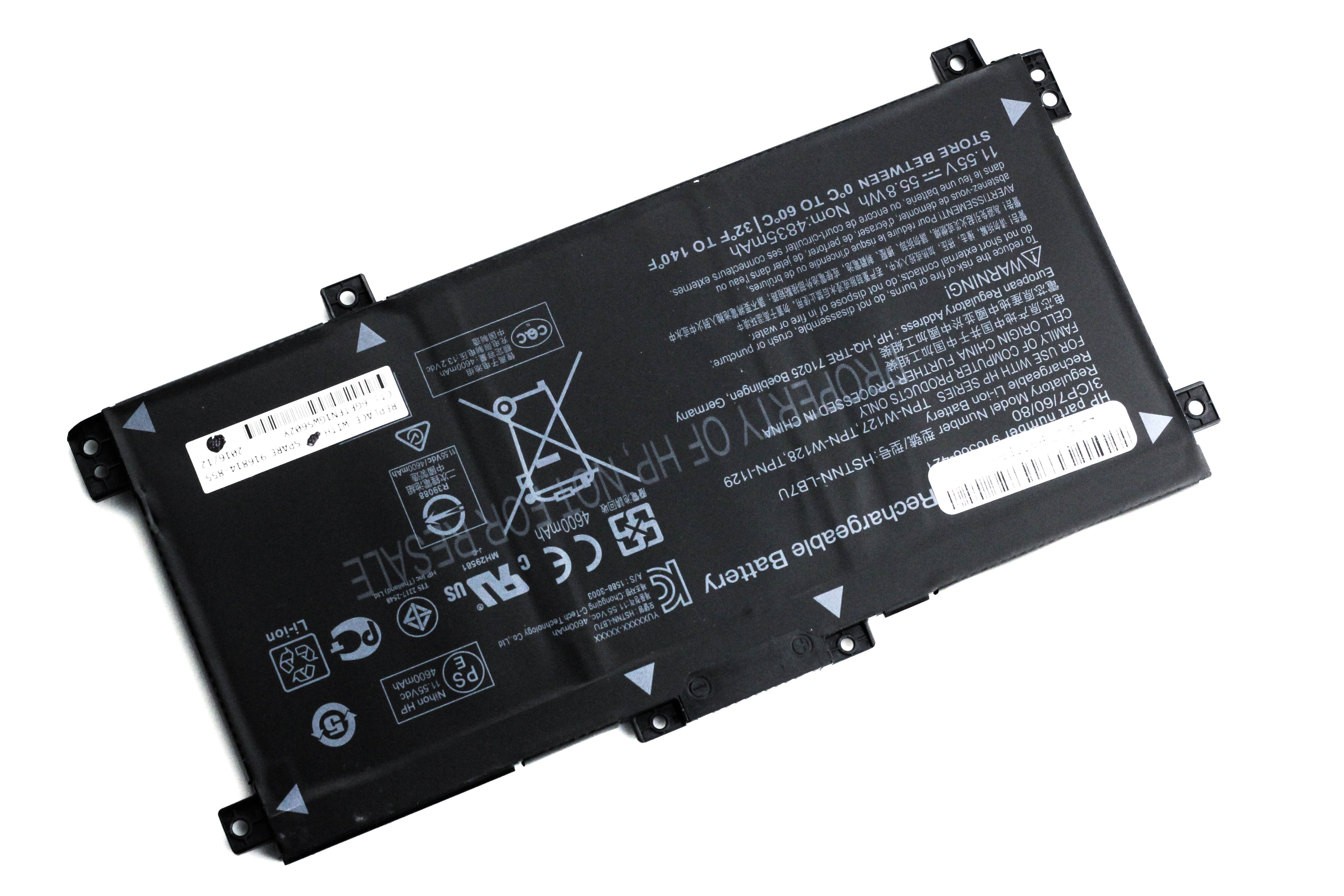 

Аккумулятор для ноутбука HP 15-BP 15-BQ (11.55V 3400mAh) ORG LK03XL HSTNN-UB7I