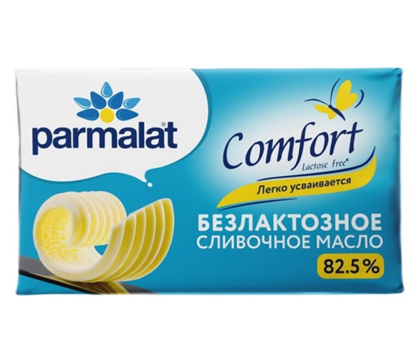 Масло сливочное Parmalat Comfort безлактозное, 82,5%, 150 г