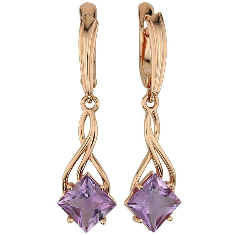 

Серьги из красного золота с аметистом ALORIS Серьги 310А, Серьги 310А
