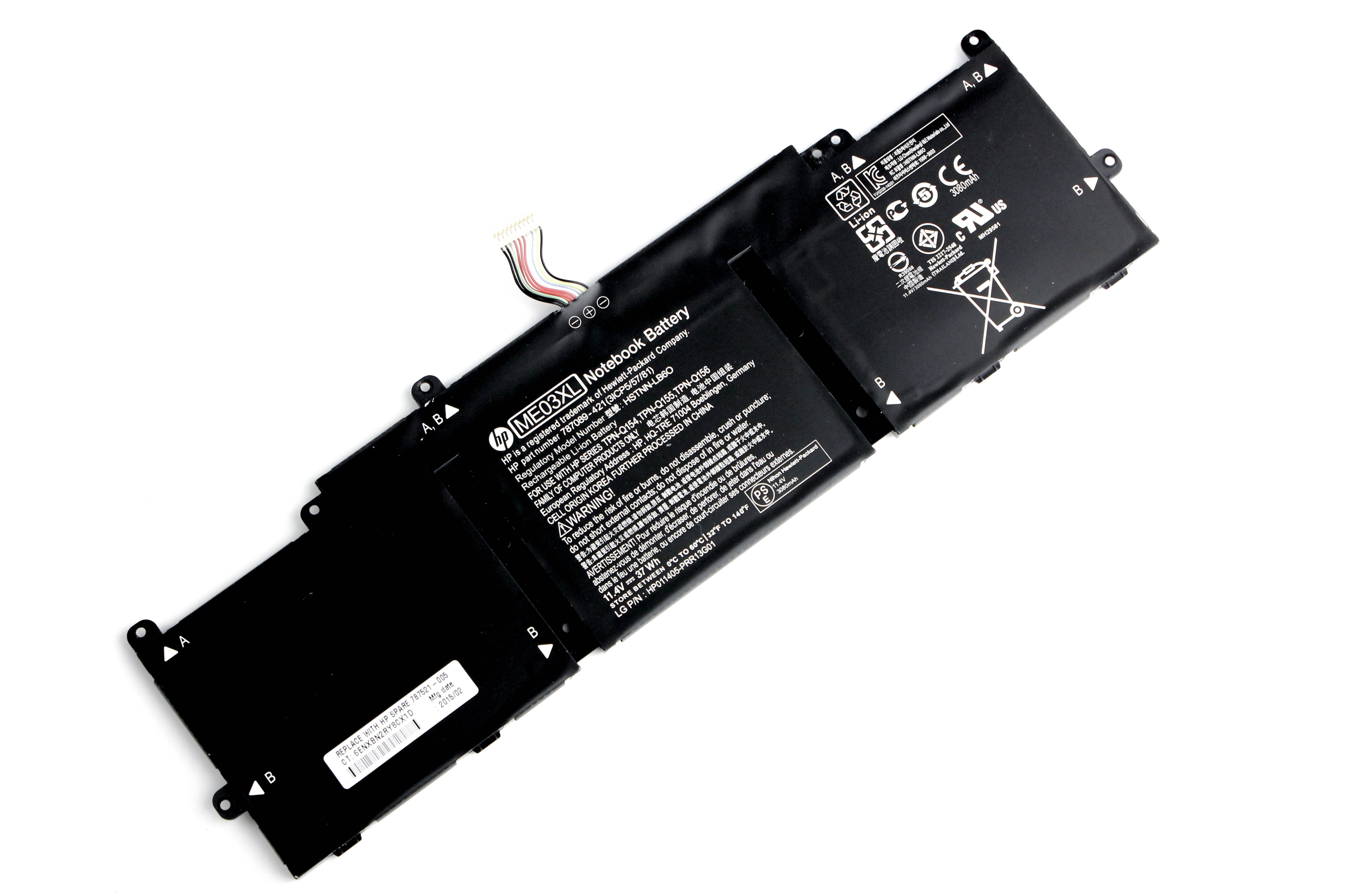 

Аккумулятор для ноутбука HP 11-d (11.4V 3080mAh) ORG 787521-005 HSTNN-UB6M