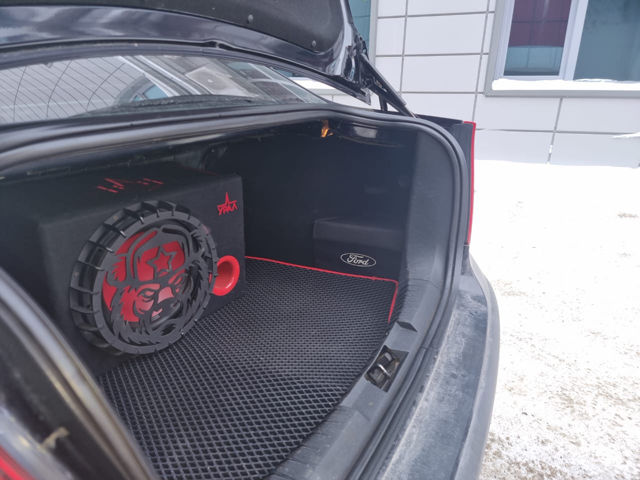 

Органайзер в багажник Автостиль Правый для Ford Focus 2004 2008 II Седан, Черный, Ford Focus