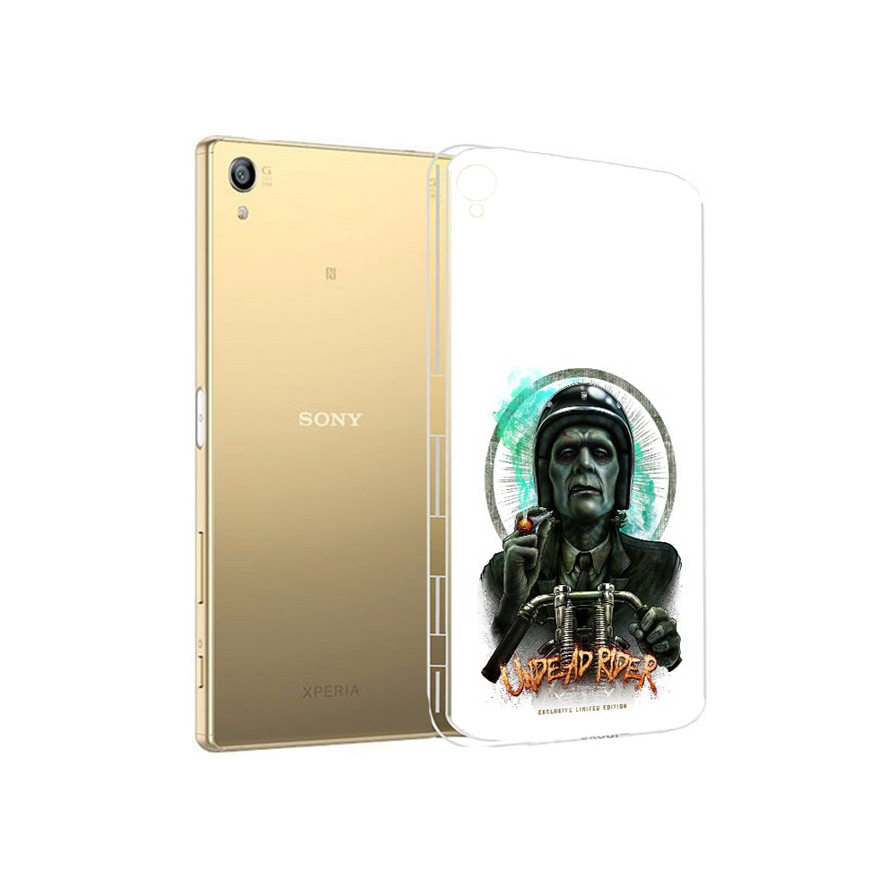 

Чехол MyPads Tocco для Sony Xperia Z5 Premium зеленый мужчина с сигаретой на мотоцикле, Прозрачный, Tocco