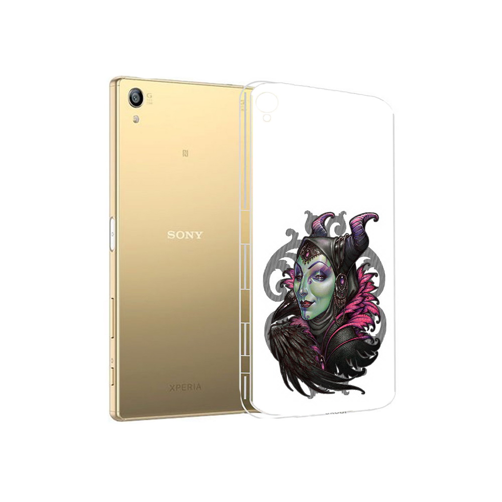 

Чехол MyPads Tocco для Sony Xperia Z5 Premium зеленая девушка с вороном (PT23243.222.357), Прозрачный, Tocco