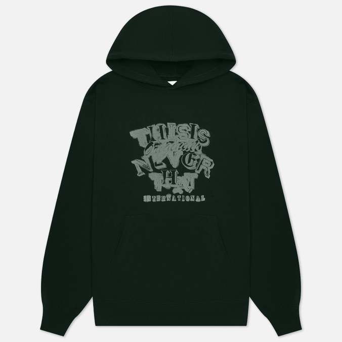 

Мужская толстовка thisisneverthat Blurred Hoodie зелёный, Размер L, Зеленый, Blurred Hoodie