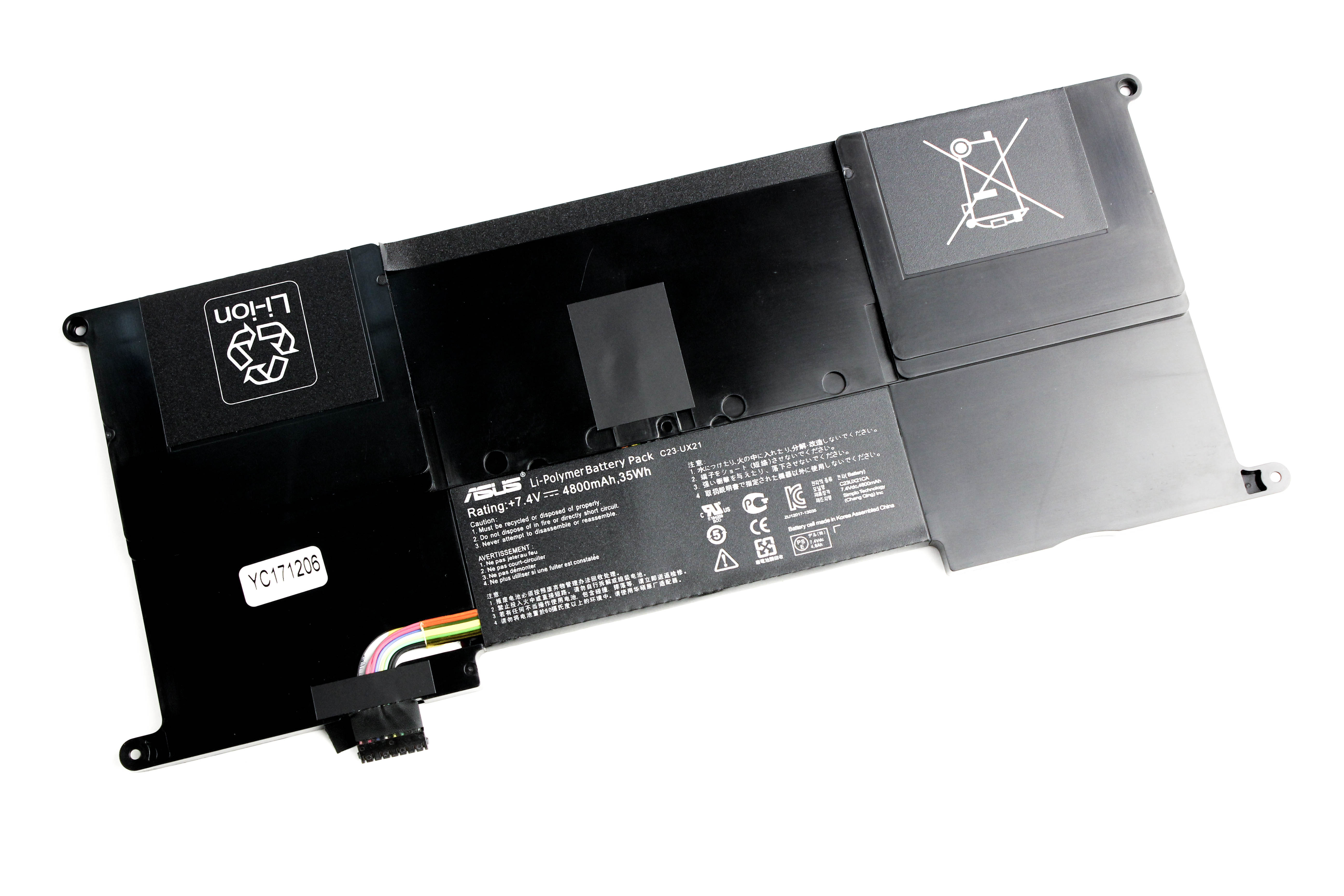 

Аккумулятор для ноутбука Asus UX21 (7.4V 35WH) ORG C23-UX21