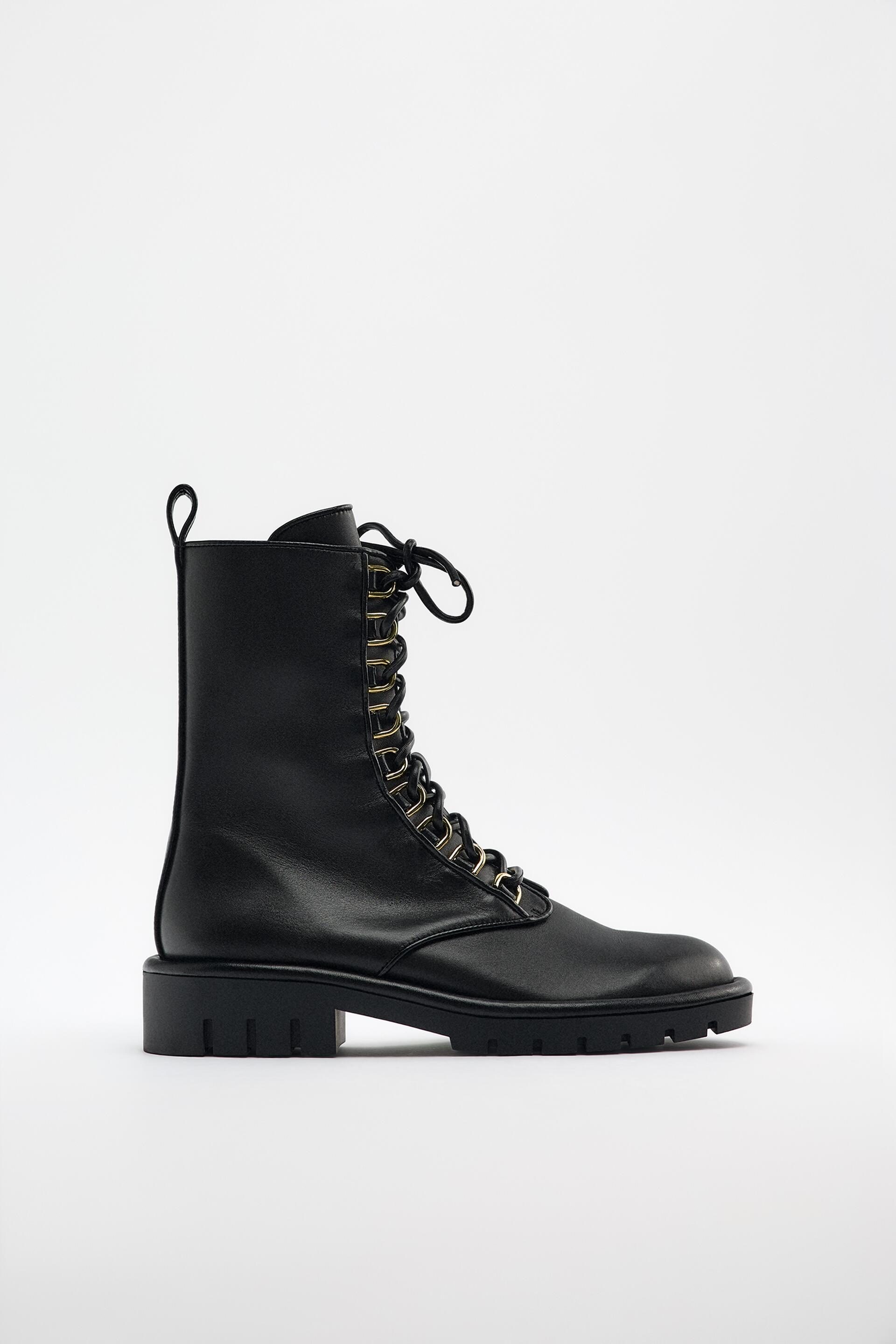 

Ботинки женские ZARA 11121810 черные 39 RU (доставка из-за рубежа), 11121810
