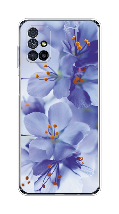 

Чехол на Samsung Galaxy M31s "Фиолетовые цветки", Фиолетовый;синий, 2101450-1