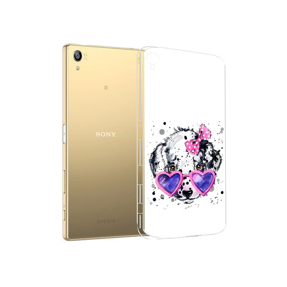 

Чехол MyPads Tocco для Sony Xperia Z5 Premium долматинец в очках (PT23243.222.337), Прозрачный, Tocco