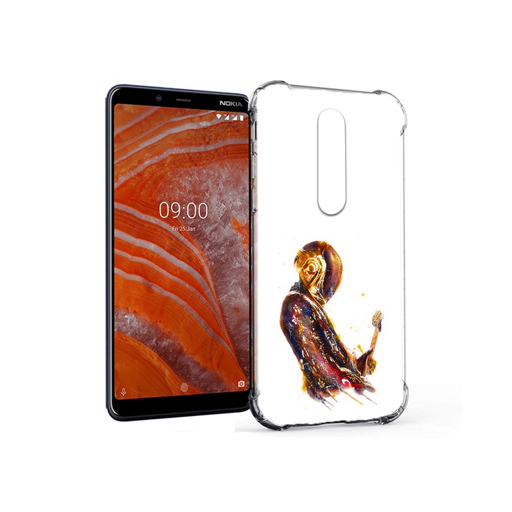 

Чехол MyPads Tocco для Nokia 3.1 Plus космо-музыкант (PT121397.96.393), Прозрачный, Tocco