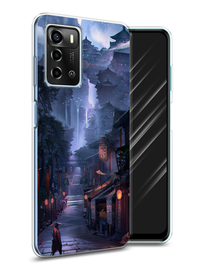 

Чехол Awog на ZTE Blade V40 Vita / ЗТЕ Блэйд V40 Vita "Одинокий самурай", Разноцветный, 135650-10