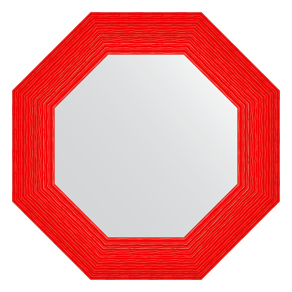 

Зеркало в раме 57x57см Evoform BY 3883 красная волна, Красный, BY 3883