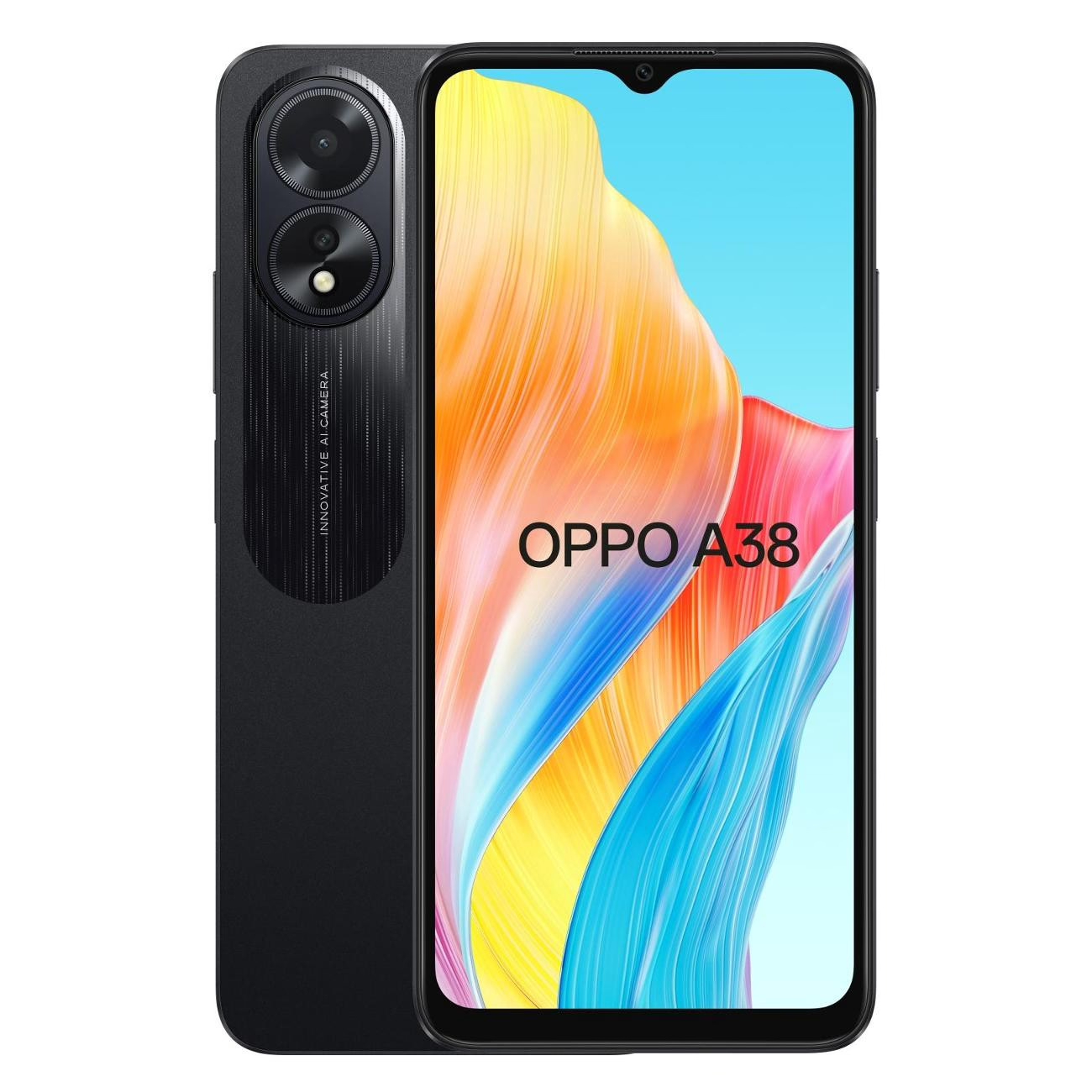 

Смартфон OPPO A38 4/128GB черный, A38