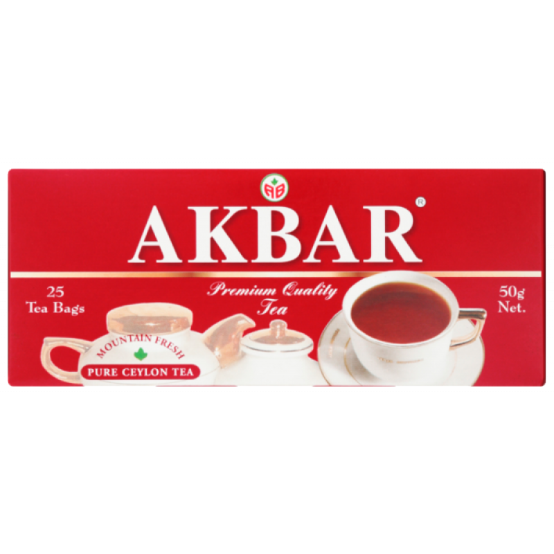 Чай Акбар черный Ceylon 25 пакетиков