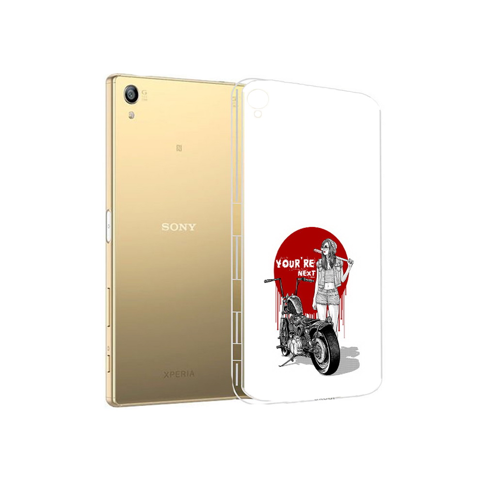 

Чехол MyPads Tocco для Sony Xperia Z5 Premium девушка с мотоциклом (PT23243.222.315), Прозрачный, Tocco