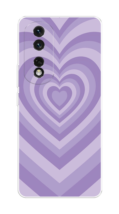 

Чехол на Honor 80 Pro "Violet heart latte", Фиолетовый, 6120450-1