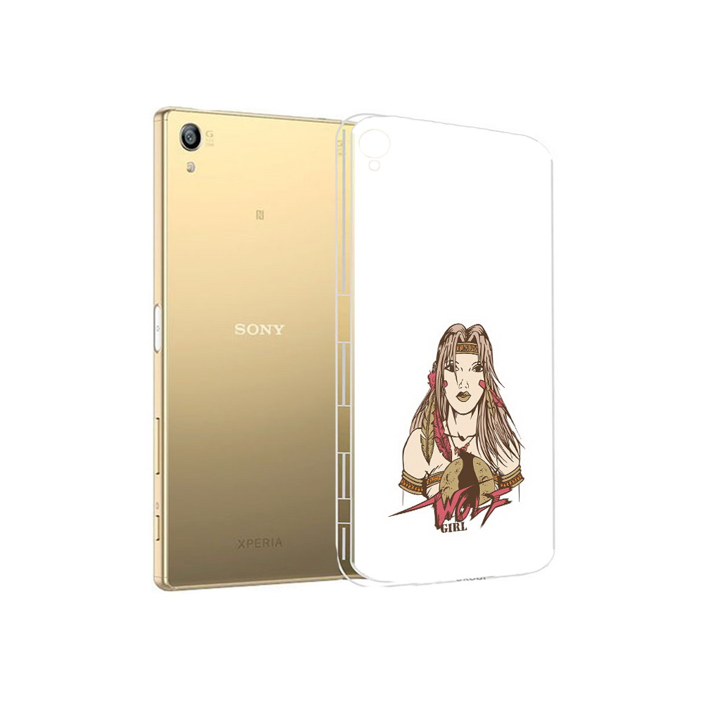 

Чехол MyPads Tocco для Sony Xperia Z5 Premium девушка волк (PT23243.222.306), Прозрачный, Tocco