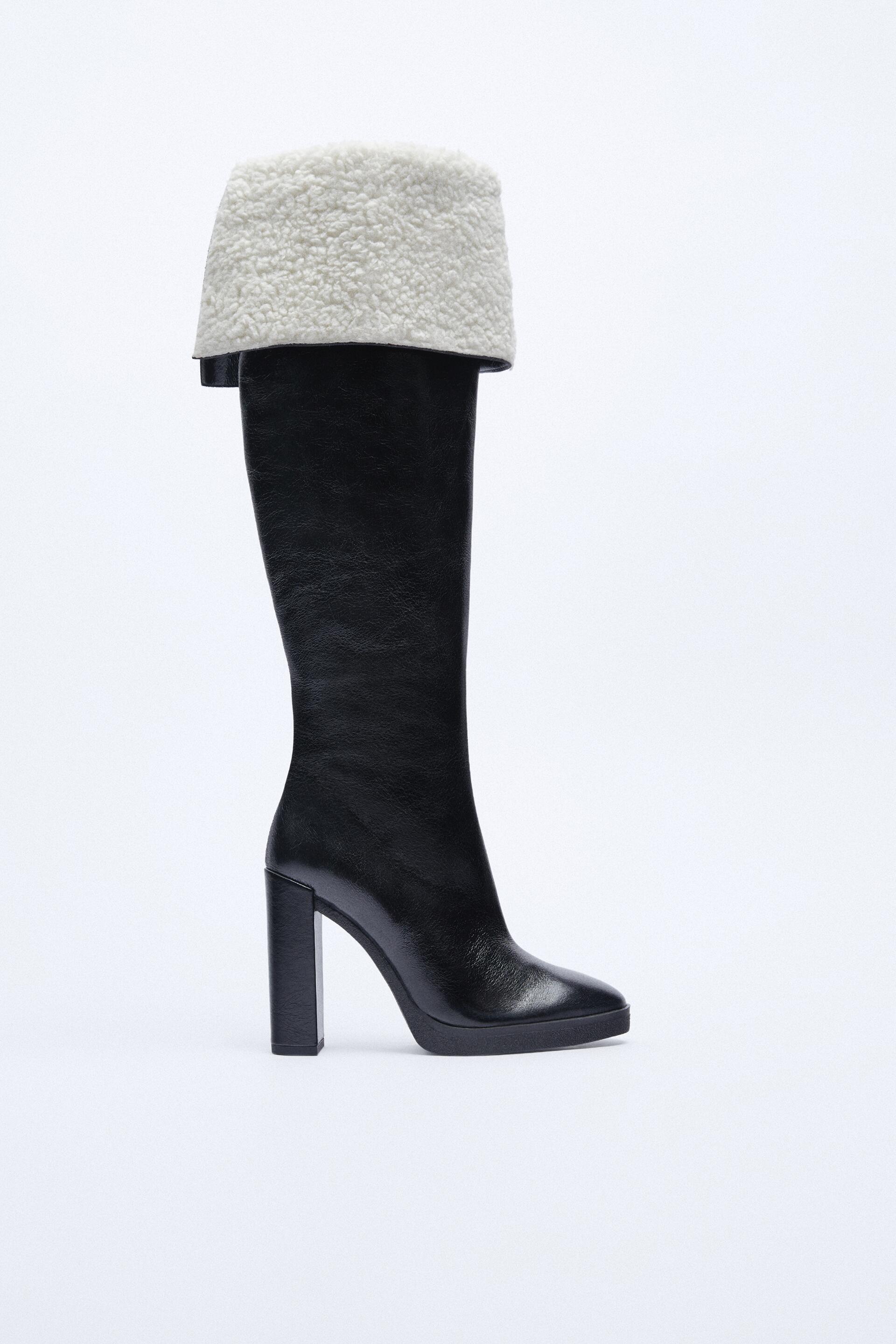 

Ботфорты женские ZARA 11011811 черные 36 RU (доставка из-за рубежа), 11011811