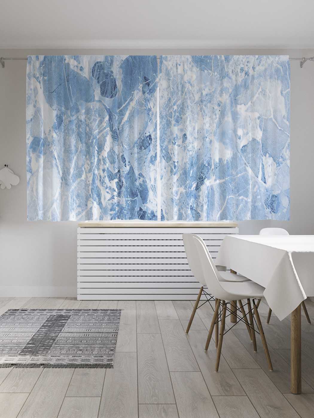 

Классические шторы JoyArty "Мраморный керамин", серия Oxford DeLux, 2 полотна 145x180 см, Мраморный керамин