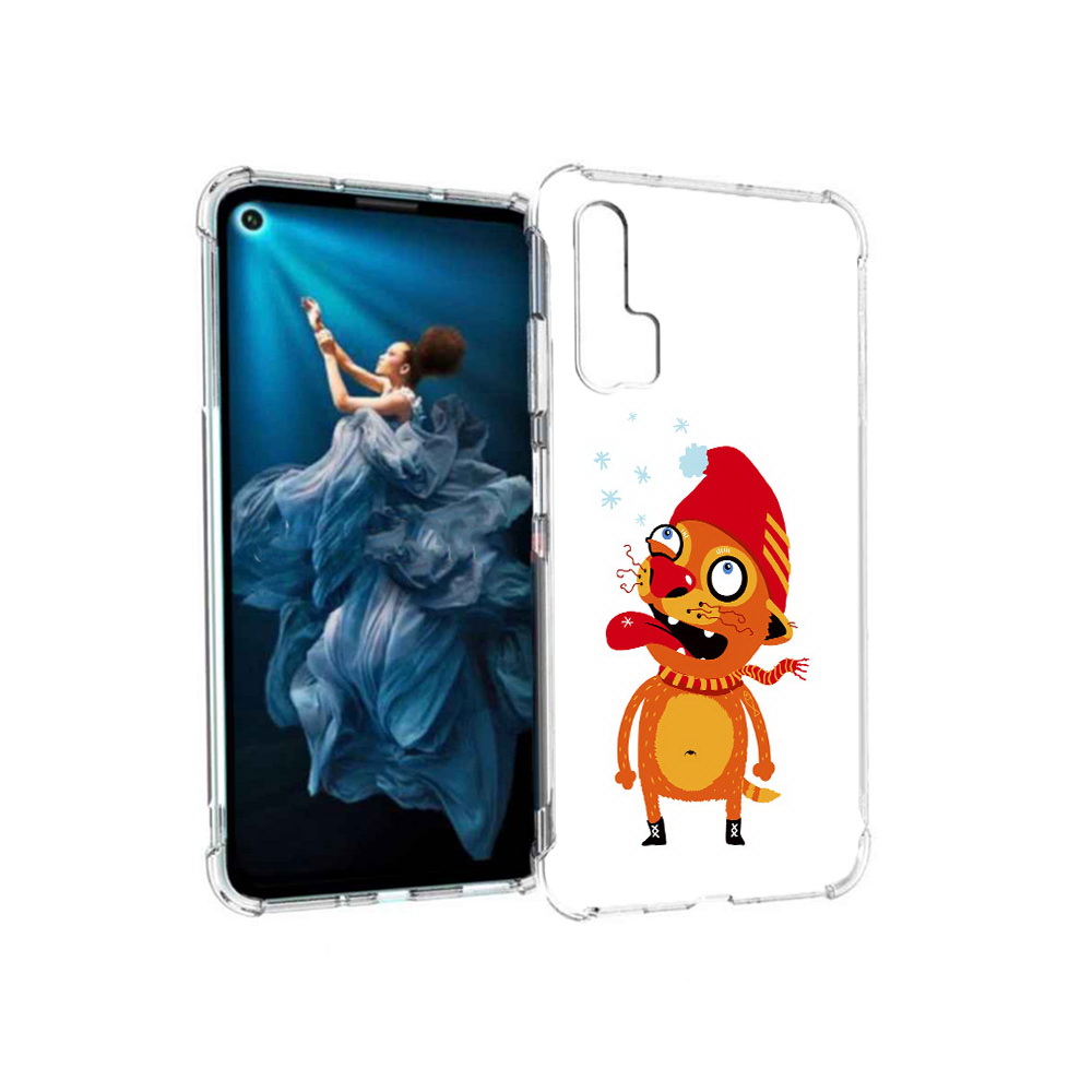 

Чехол MyPads Tocco для Honor 20 Pro Зимний кот (PT129185.18.88), Прозрачный, Tocco