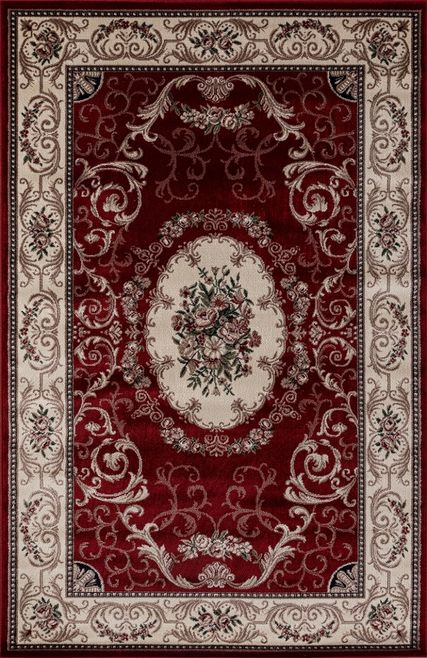 фото Ковер российский akts 60x110 см красный