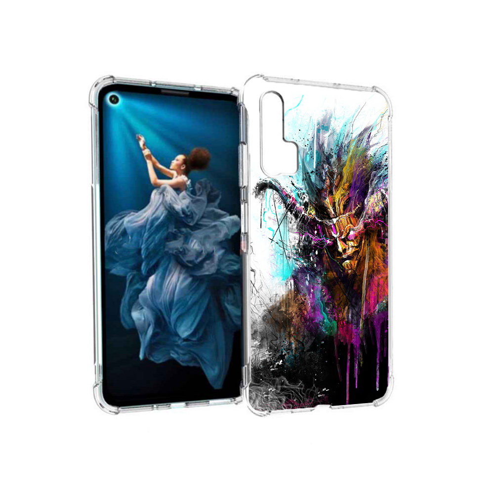 

Чехол MyPads Tocco для Honor 20 Pro яркий дьявол (PT129185.18.709), Прозрачный, Tocco