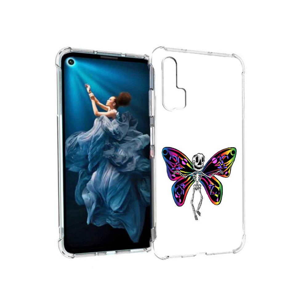 

Чехол MyPads Tocco для Honor 20 Pro эффект бабочки (PT129185.18.701), Прозрачный, Tocco