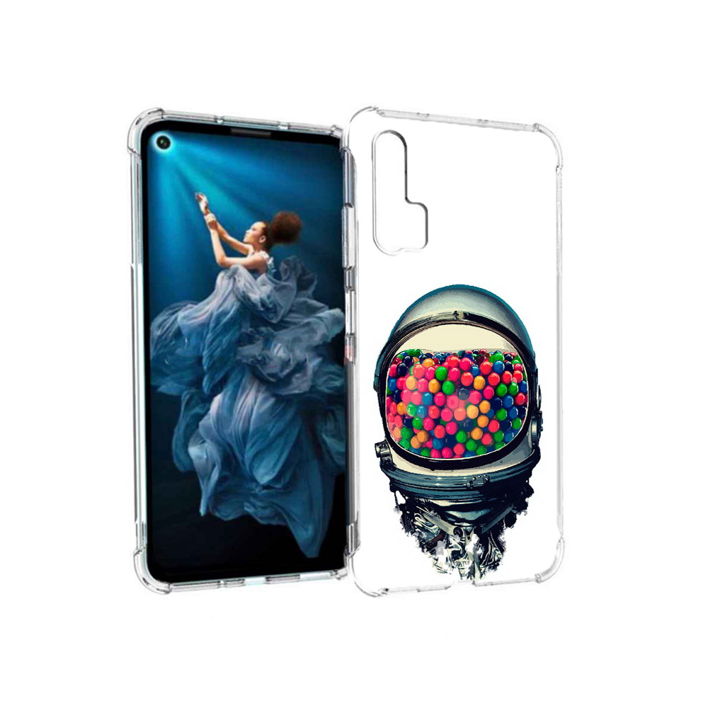 

Чехол MyPads Tocco для Honor 20 Pro шлем космонавта (PT129185.18.700), Прозрачный, Tocco