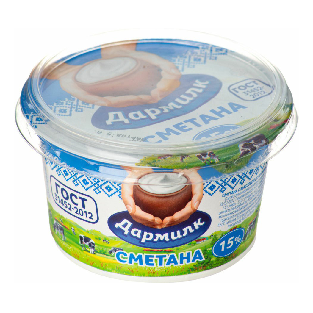

Сметана Дармилк 15% 180 г